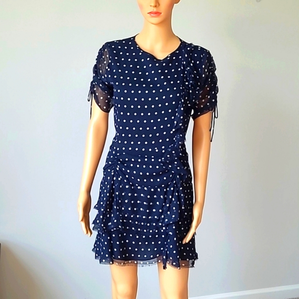 Sir. Silk Polka-dot Mini Dress
